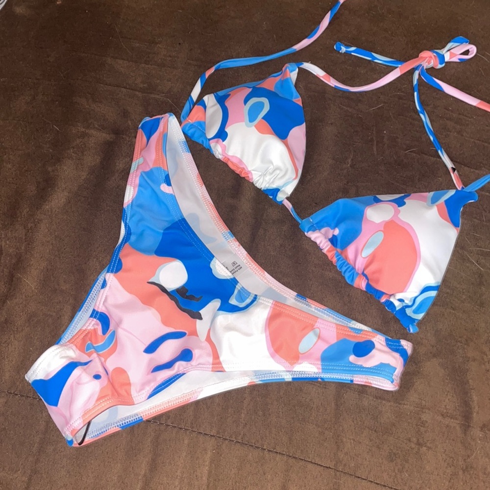 Shein multi color swimsuit